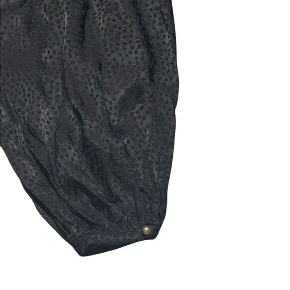 🔥ACLER luxury brand black Kerrison Draped Jersey long sleeve Maxi Dress size 2 - Picture 8 of 13